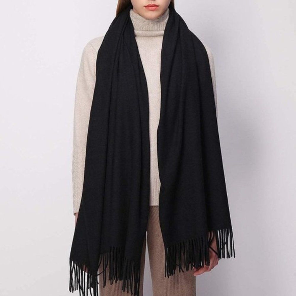 Womens Eira Scarf Shawls Wraps Black